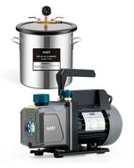 OMT 5.7/11.4/18.9 L Vacuum Chamber & 1/4 hp 3.5 cfm Vacuum Pump for Degassing UK