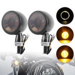 2X Universal Motorycle LED Bullet Turn Signal Lights Indicator DRL Blinker Lamp