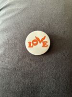 Coldplay Chris Martin Love Button Pin Badge Orange Music Of The Spheres Tour