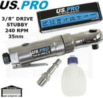 US PRO Tools 3/8" dr Stubby Mini Air Ratchet Wrench, For Socket Sockets NEW 8589