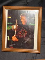 Prime Stephen Hendry Signed Autograph Framed Photo Snooker Legend 