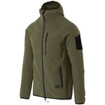 Helikon Patriot PRO Fleece Mens Warm Hooded Polar Hiking Jacket Taiga Green