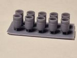 N Gauge Concrete Litter Bins X10 3d Printed