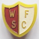 WALSALL - Excellent Vintage Shield Style Plastic Football Pin Badge