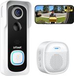 ieGeek Doorbell Camera Wireless No Monthly Fee, 2K HD Video Doorbell with Chime