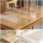 Clear PVC Table Protector/Cover  1.5 mm Thick Soft Plastic Tablecloth