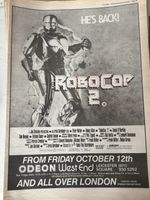 Robo Cop 2 Retro NME Advert (ideal Wall Art)