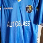 Umbro Chelsea Home Shirt 1997/98 Zola 25 XL Blue Autoglass