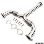 STAINLESS EXHAUST Y PIPE FLEXI FRONT DOWN PIPE FOR NISSAN 350Z Z33 3.5 V6 03-06