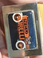 Unusual Vintage Sterling Silver And Enamel Pirelli Matchbox Holder.