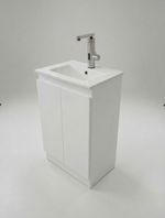 No Plumbing Sink 500mm Fully Assembled - Self Contained Hot & Cold Water