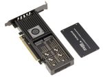 Pcie 3.0 X16 Card for 4 M.2 NVMe SSDs Chipset PLX PEX8747 - Aluminum Enclosure