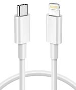 USB-C to 8 Pin Charging Sync Fast Charging Cable For Apple iPhone white 1M/2M