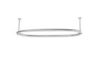 Ceiling Mount Oval Shower Curtain Rail | Chrome Carbon Steel | Traditional Style