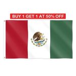 Mexico Mexican Large Flag National Sports Football WorldCup Fan Supporter 5X3FT
