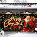 New Christmas Garage Door Cover, Garage Door Christmas Decorations, Large XS