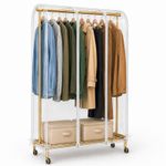 Clothes Rail Cover4/ 5/6ft Clothes Storage Bags for Hanging, Transparent