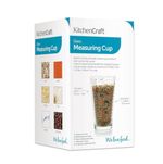 Kitchencraft Glass Measuring Cup for Wet and Dry Ingredients, Imperial