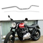 For Triumph Bonneville 1200 800 900 1" 25mm Handlebars Tracker Drag Bars Chrome