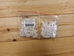 2 Pks Replacement AKW Shower Curtain Hooks and Gliders Packs (22)  03-011-004 