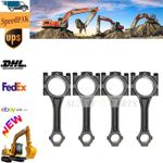 4 Piece Brand-new Higher Quality Connecting Rods Fits For Kubota V1702 Engine