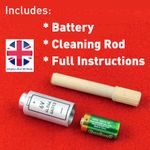 Yashica Electro 35 Camera Battery Adapter including Battery and Cleaning Rod