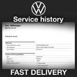 Volkswagen Service History Records (Service Report)
