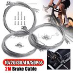 10-50Pcs MTB MountainBike Brake Cable Inner Wire Set Galvanised Steel Line 2M