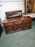 ANTIQUE/REPRODUCTION G T RACKSTRAW OAK SIDEBOARD/DRESSER BASE/PLASMA TV STAND