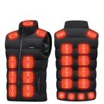 Heated Vest Warm Gilet Winter Electric USB Jacket Men Women Heating Coat Thermal