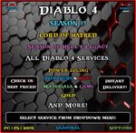✨Diablo 4✨Season 15✨All Diablo 4 Boost✨Power LVL & Mats & Runes & Boss Runs✨