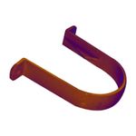 FLOPLAST 68mm Round Gutter Pipe Clip - Brown - FREE Next-Day Delivery
