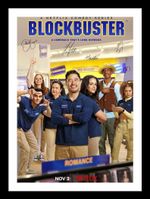 BLOCKBUSTER TV SERIES FULL CAST AUTOGRAPHED SIGNED & FRAMED PHOTO PRINT