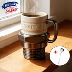 Spark Plug Mug, Engine Spark Plug Design, Novelty Coffee Mug for daily coffee