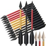6.7" Aluminum Hunting Bolts Mini Pistol Bow Arrows Metal Tips Archery Shooting