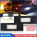 2× For BMW 6 Series F06 Error Free LED License Number Plate Light Lamp Canbus