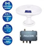 Falcon Motorhome and Caravan UFO Roof Mount Omni-directional Digital TV Antenna
