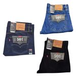 Levis 501 Original Regular Fit Men's Black Jeans UK(clearance stock)