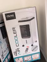 nyxi Portable Evaporative Air Cooler 4L Tank, Remote Control, White