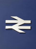 BR Double Arrow in Silver. lapel Enamel pin Badge, NEW