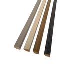 End Trims For Acoustic Slat Wall Panels MDF Wood Veneer Finish