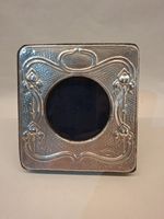 Small Art  Nouveau  Style Silver Photograph Frame