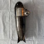Awesome Vintage Art Deco Silver Plate Zeppelin Cocktail Shaker with box and bag 