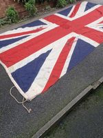 Massive Large Union Jack Linen Vintage Stitched