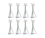 Static Caravan Very Large Axle Stands X8 Mobile Home Siting Chassis 17" - 22"