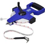 Faithfull Open Long Fibreglass Tape Measure Imperial & Metric 165ft / 50m 13mm
