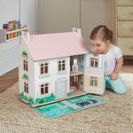 Sofie's Wooden Doll House with Furniture Kids Childrens Girls Fun Play Set - NEW