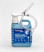 Puncture Safe Motorcycle Tyre Sealant DIY Kit.  1 litre bottle, with new pump.