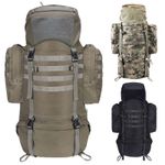 Highlander Forces Elite Rucksack Backpack 66L MOLLE Tactical Military Army