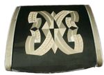 1951 Festival Of Britain Tin Enamel Cigarette Box Black& Gold,Red Inner Lid Rare
